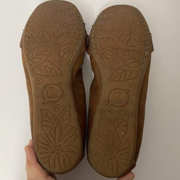 Born Ballet Flats Womens 8.5 39 Brown Leather Slip On Bow Casual Shoes - Picture 12 of 12